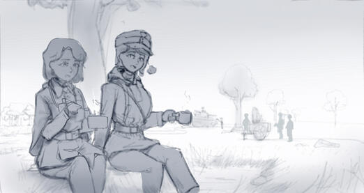 Example: $50 (rough sketch scene)